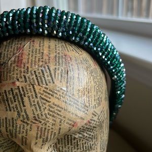 NWOT Glitter beaded headband